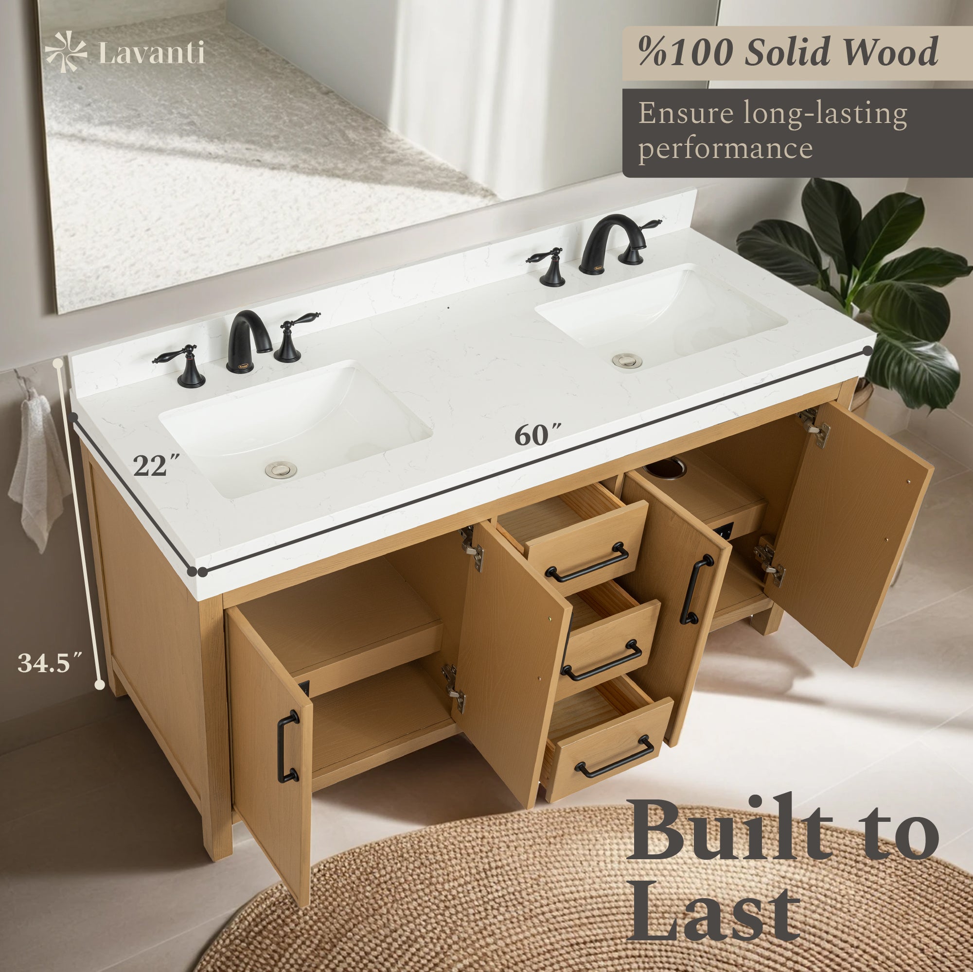 Lavanti Valvet - Oak 60"