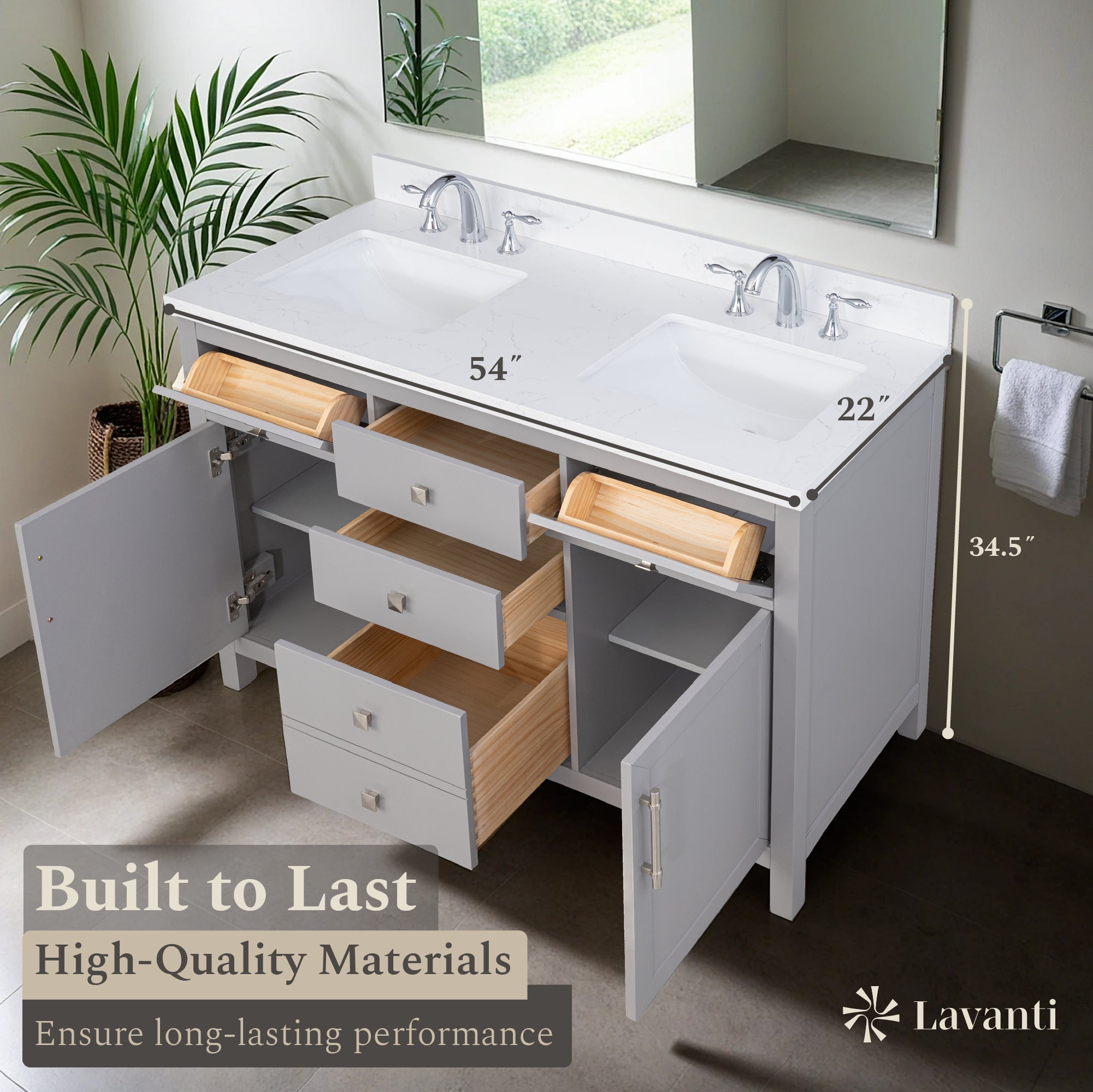 Lavanti Oakford - Gray 54"