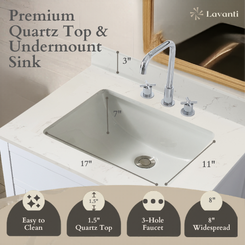 Lavanti Golden - White 30"