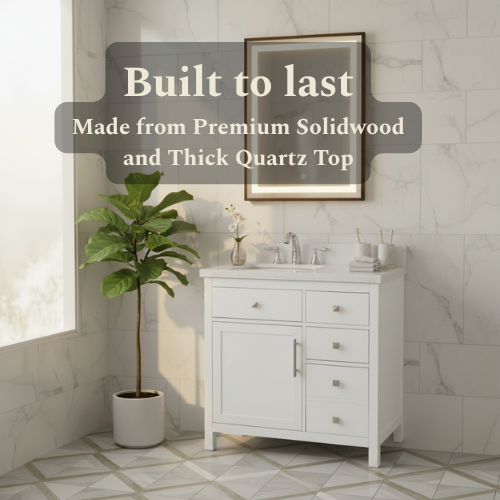 Lavanti Oakford - White 36x18" Left Sink