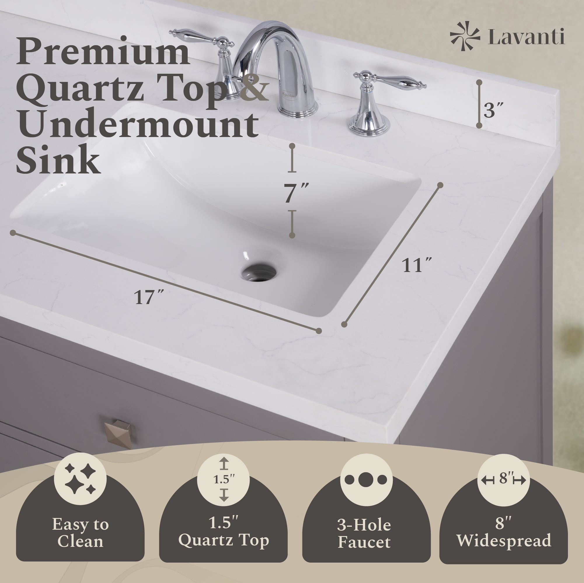 Lavanti Oakford - Gray 60"