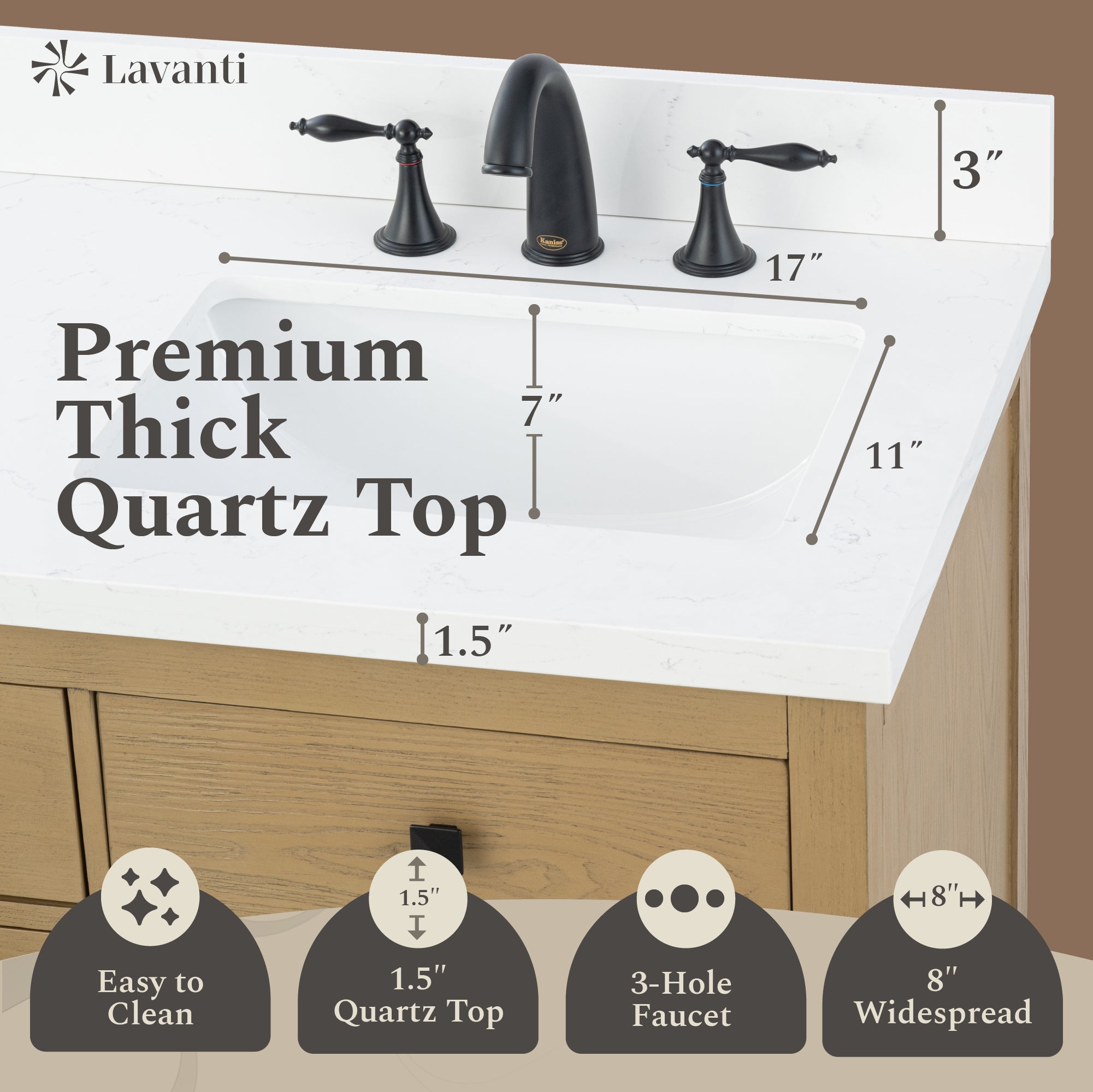 Lavanti Oakford - Oak 54"