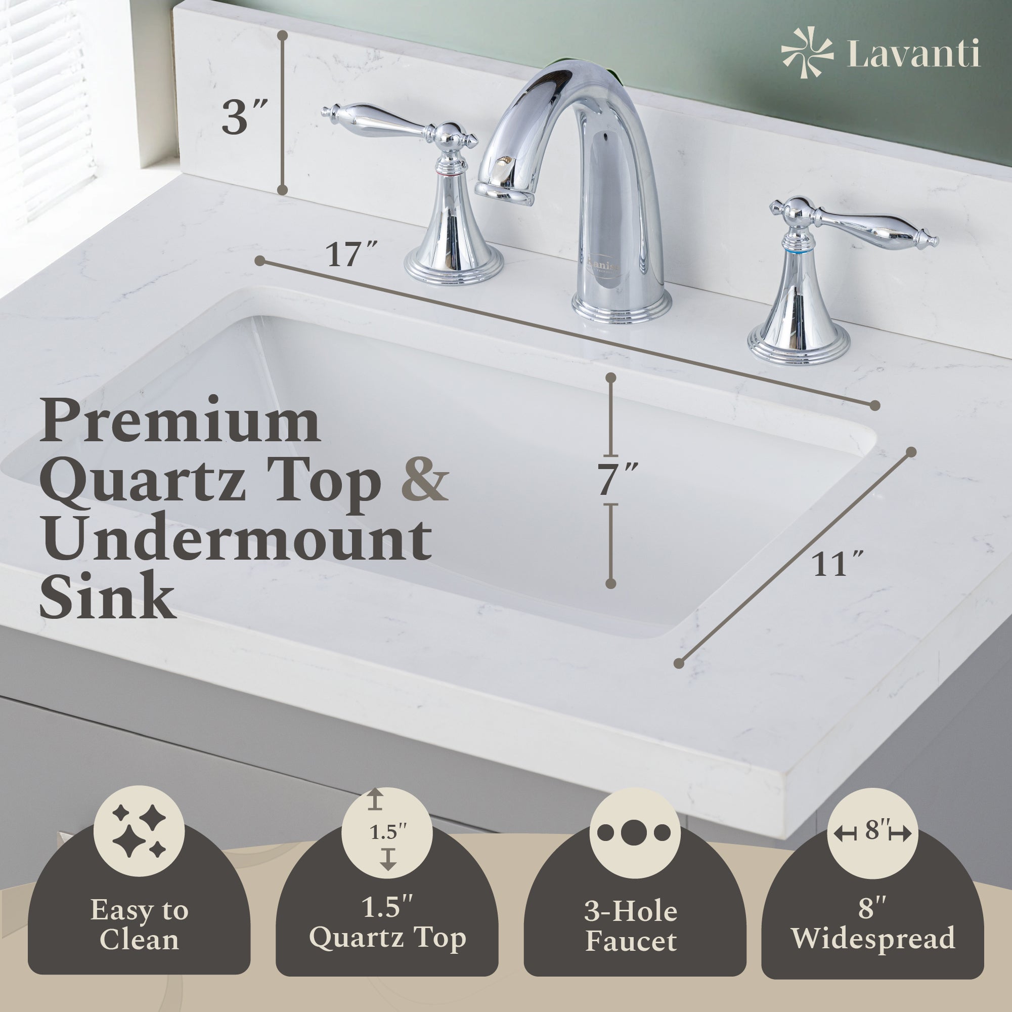 Lavanti Oakford - Gray 24"