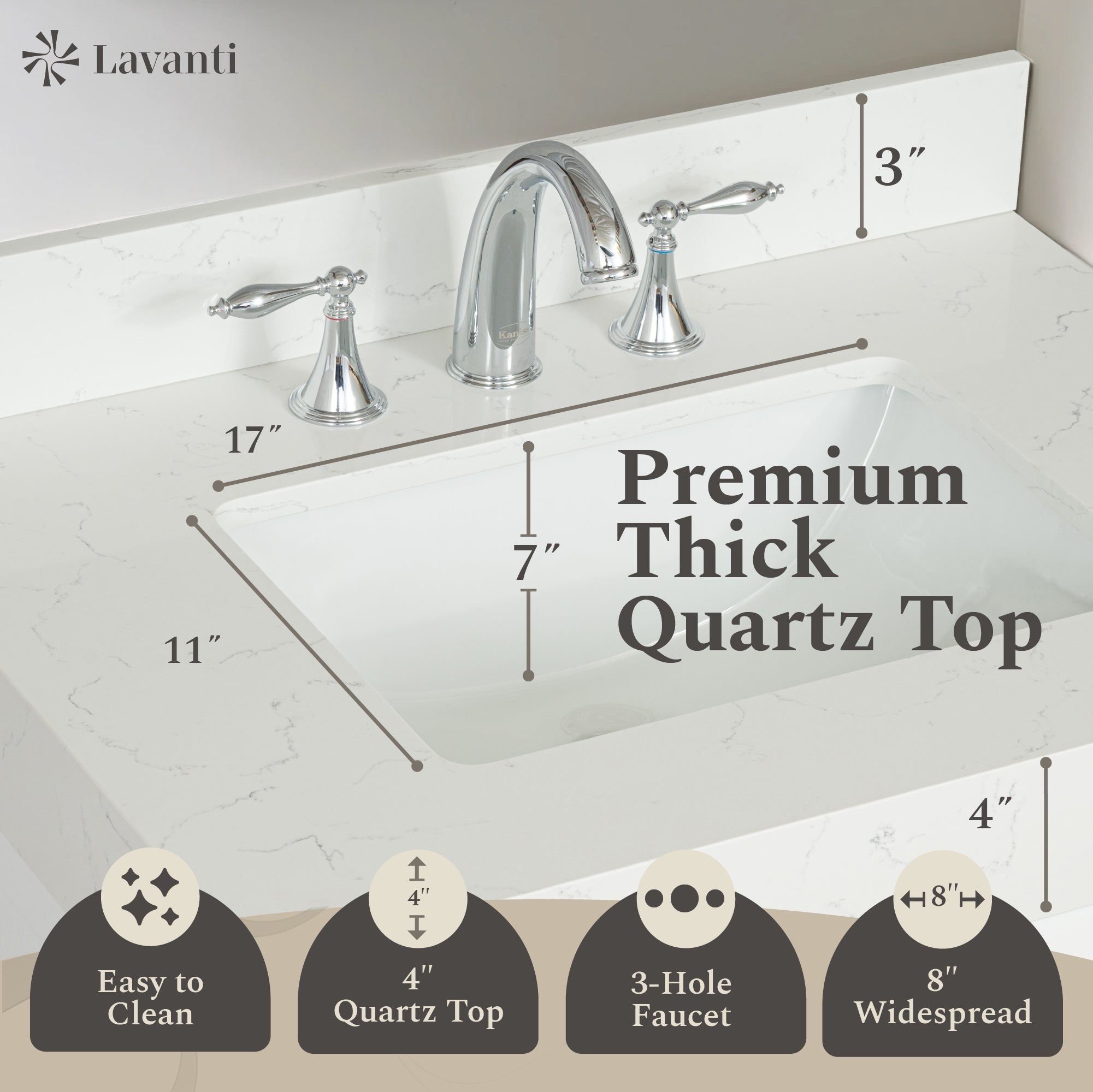 Lavanti Valvet - White 30"