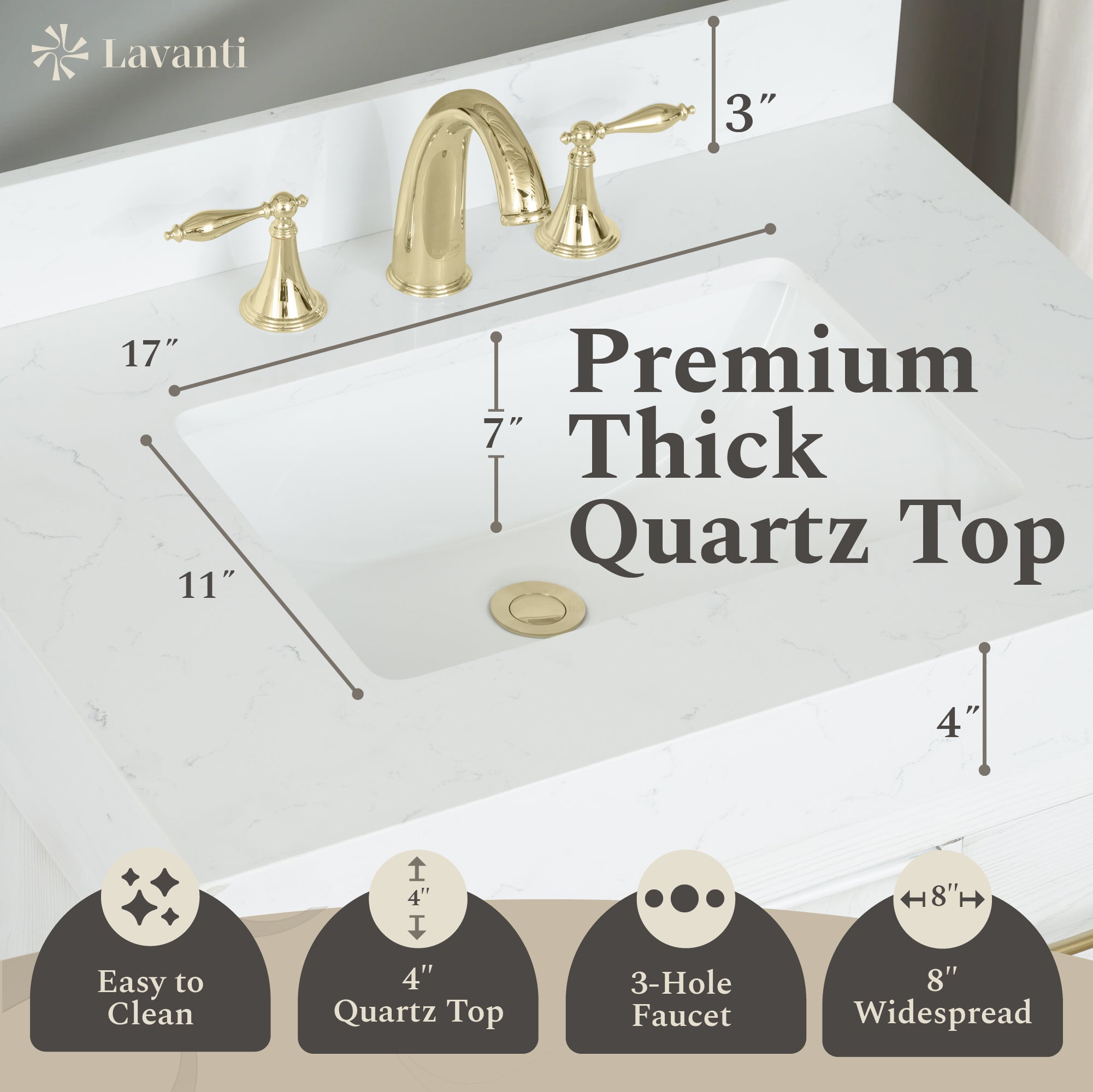 Lavanti Valvet - Firwood White 30"