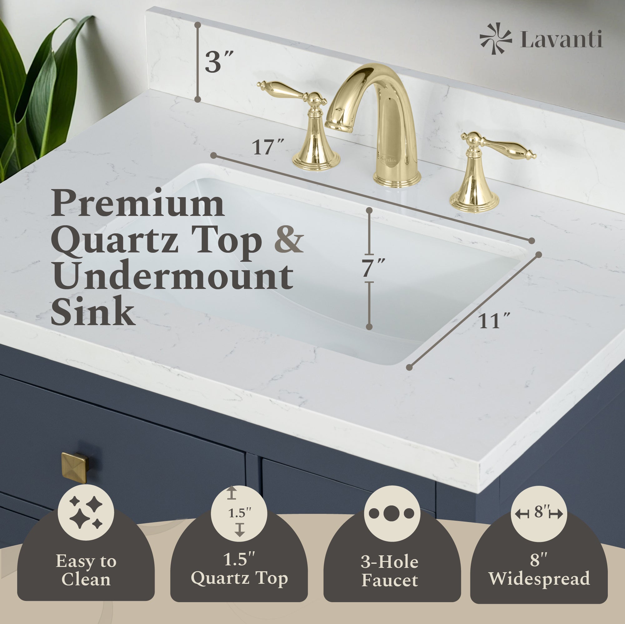 Lavanti Oakford - Navy Blue 30"