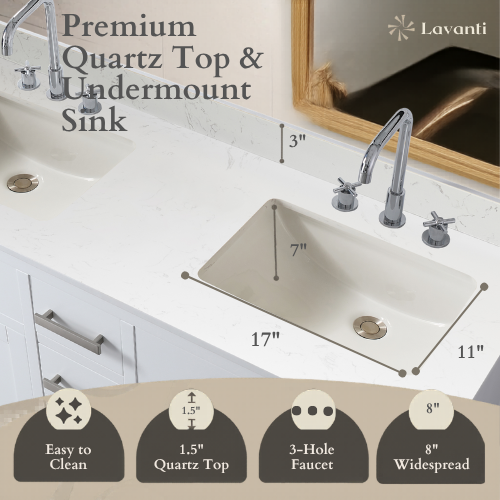 Lavanti Golden - White 72"