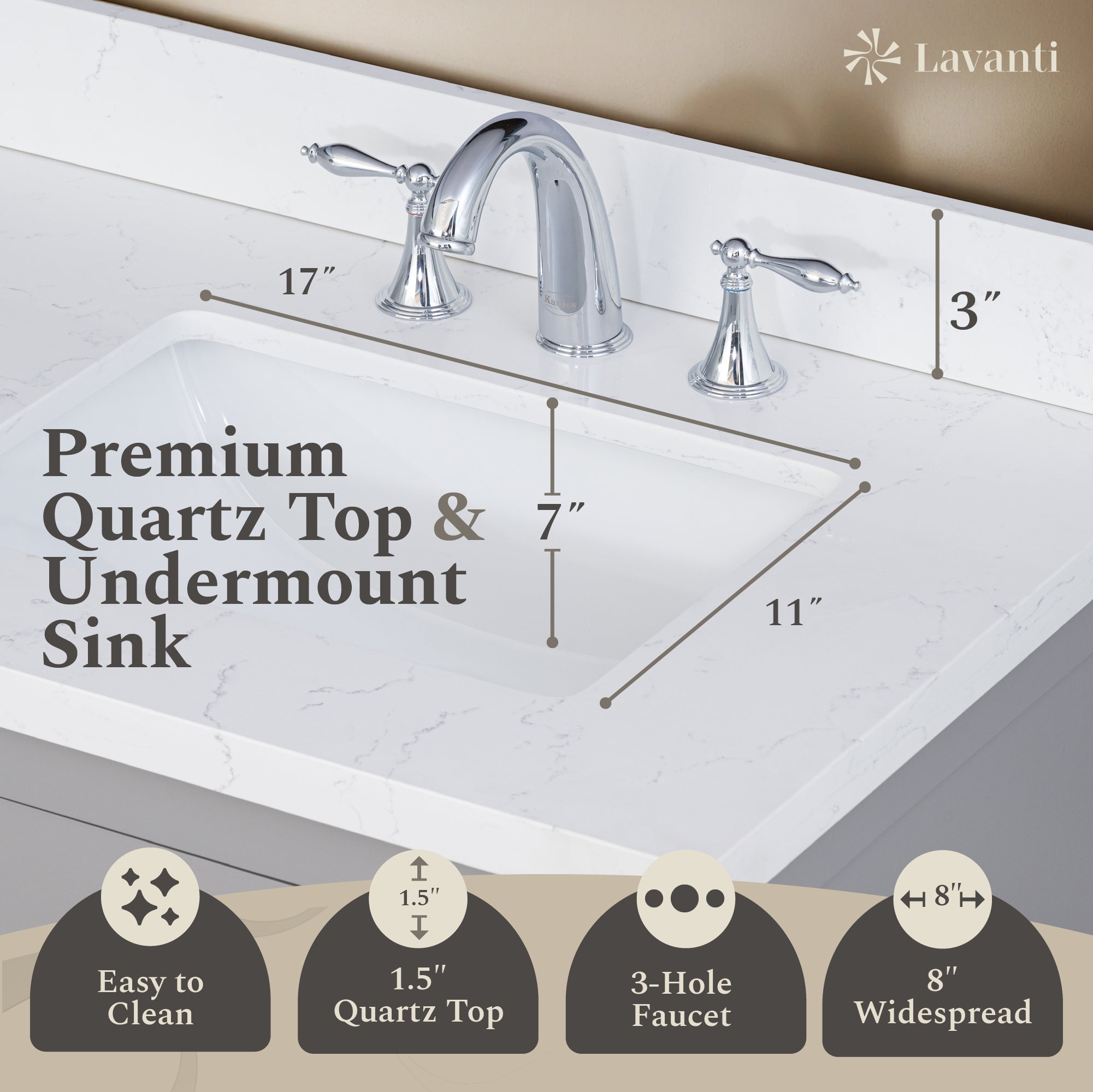 Lavanti Oakford - Gray 72"