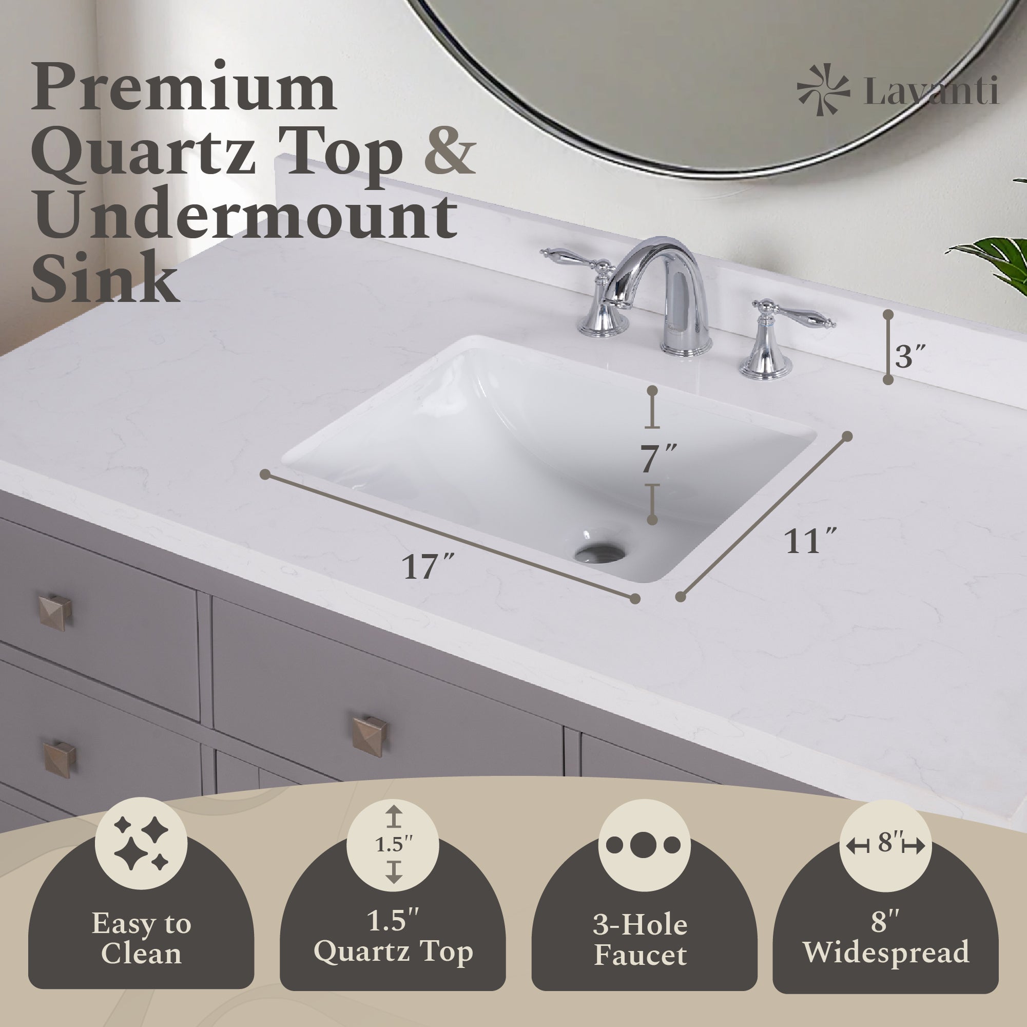 Lavanti Oakford - Gray 48"