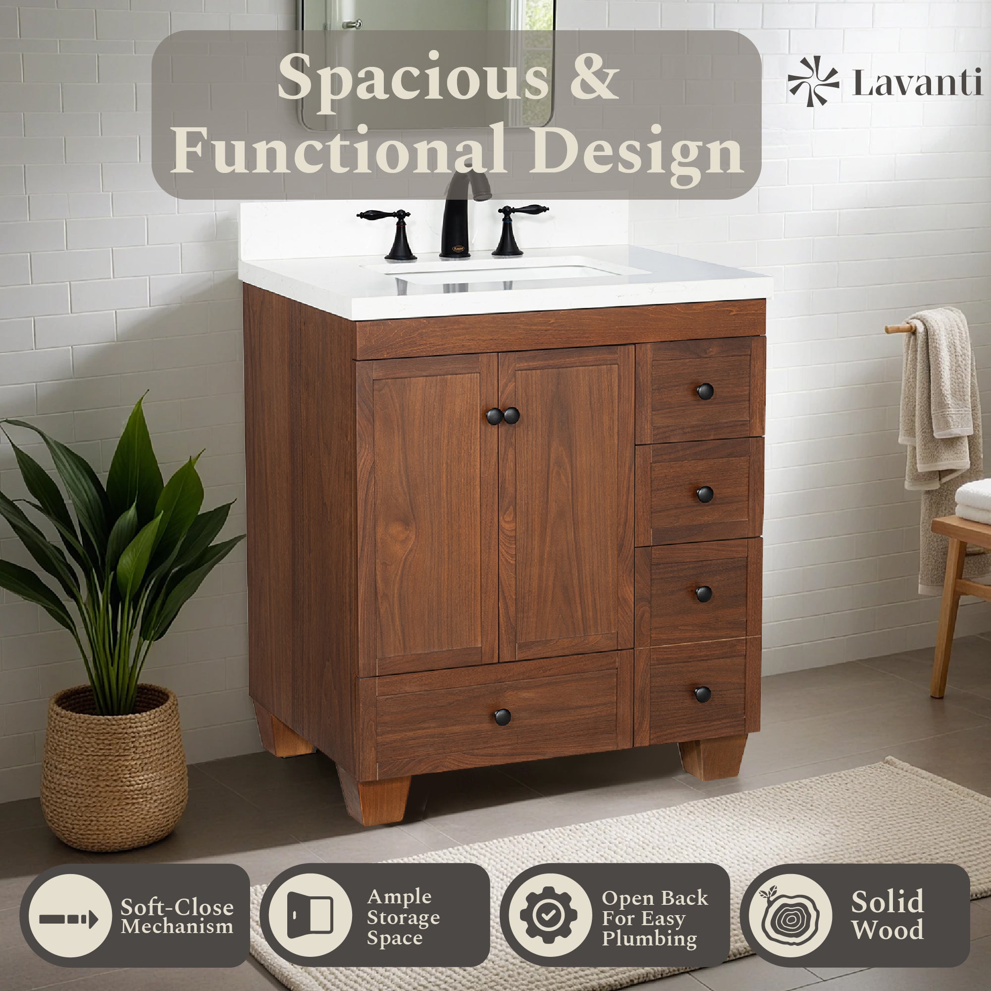 Lavanti Depos - Walnut 30*18"