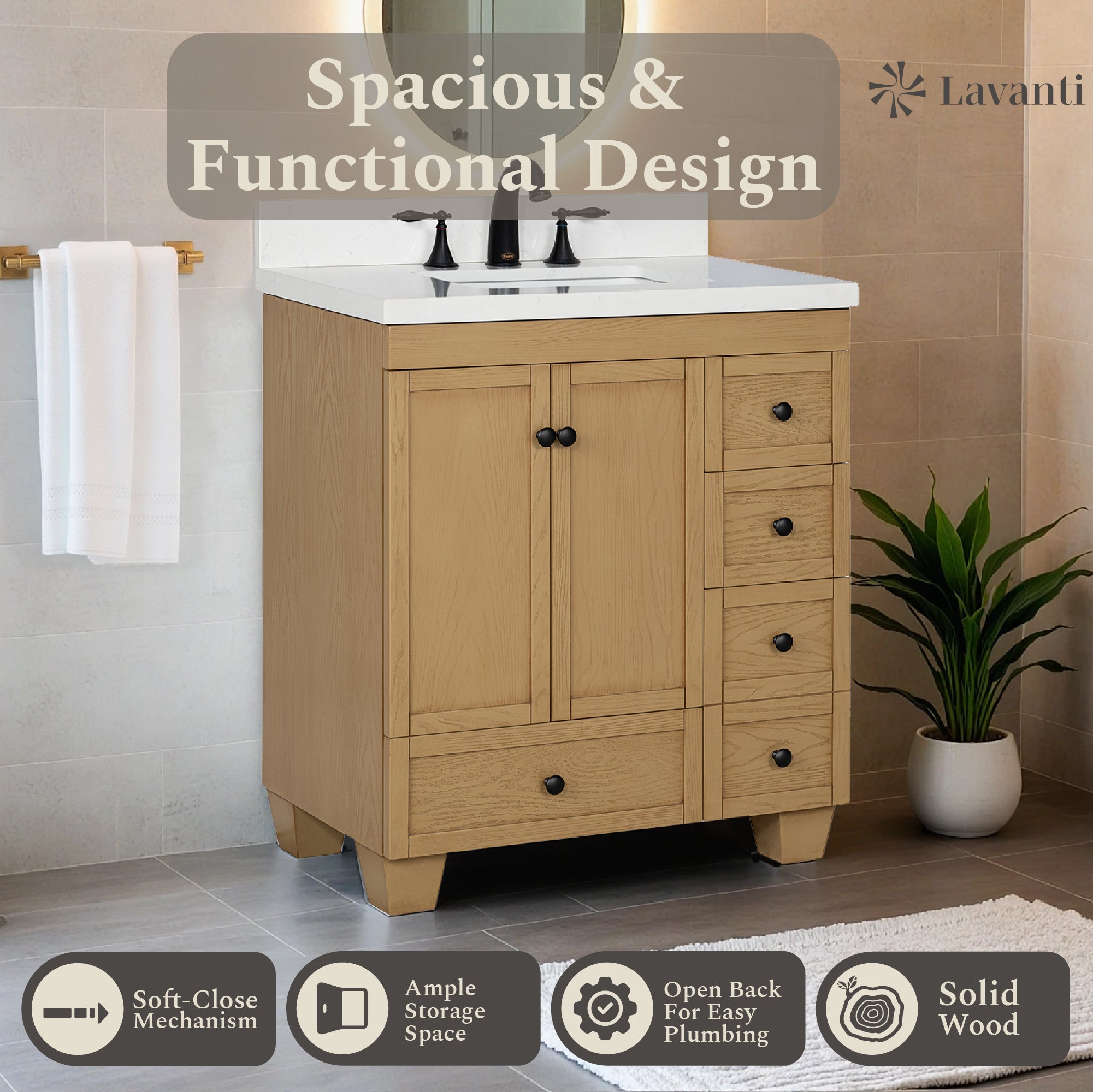 Lavanti Depos - Oak 30"