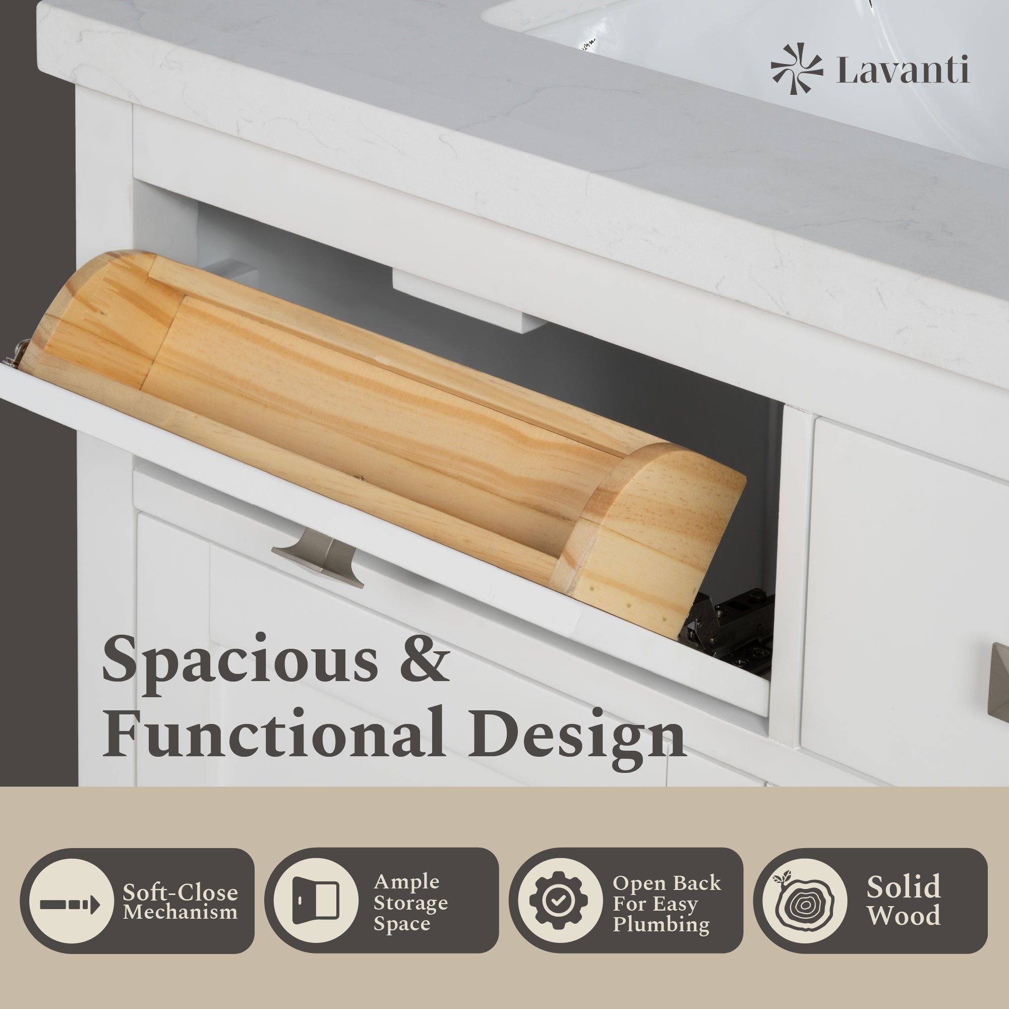 Lavanti Oakford - White 24"