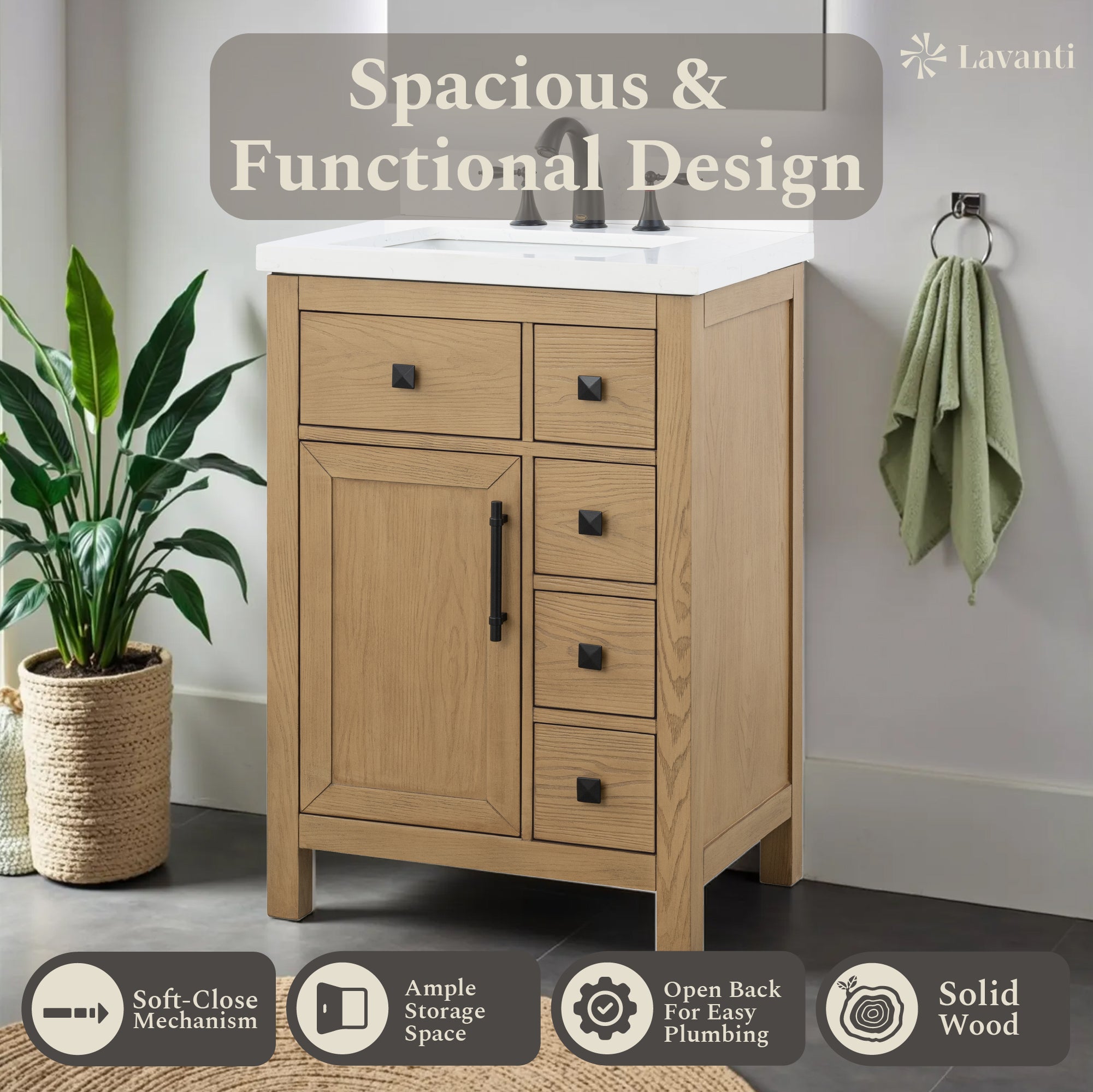 Lavanti Oakford - Oak 24*18"