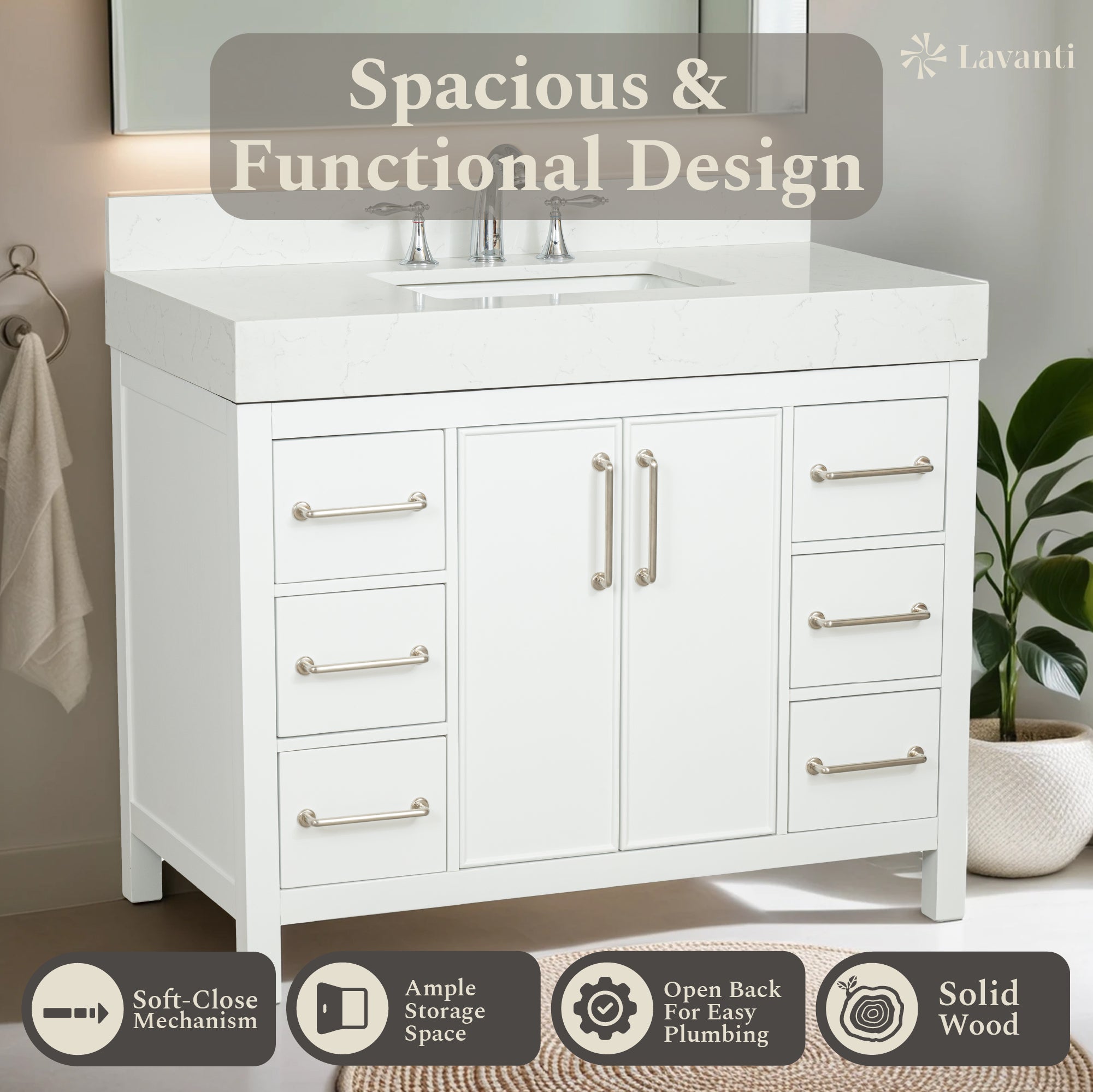 Lavanti Valvet - White 48"