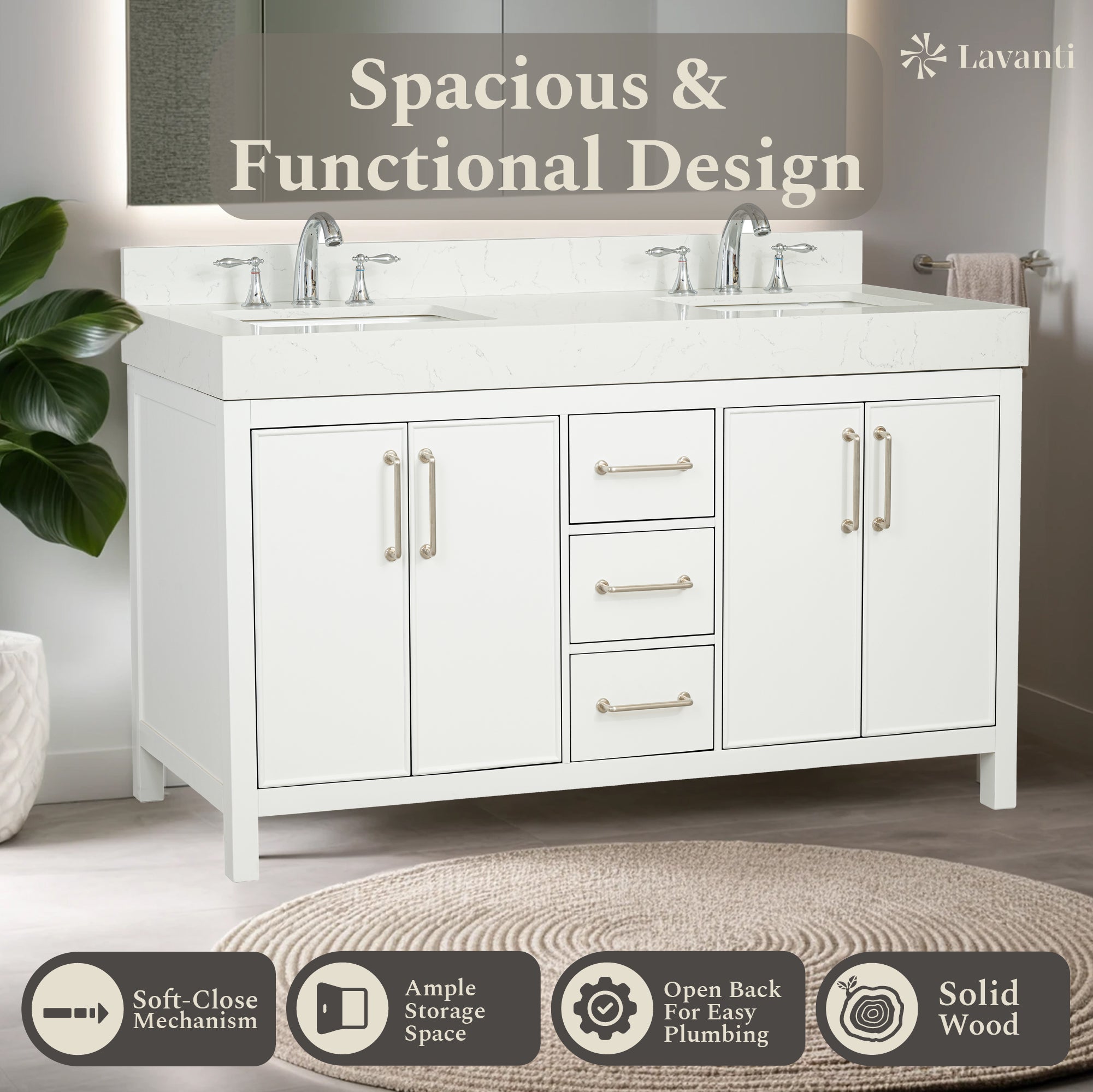 Lavanti Valvet - White 60"