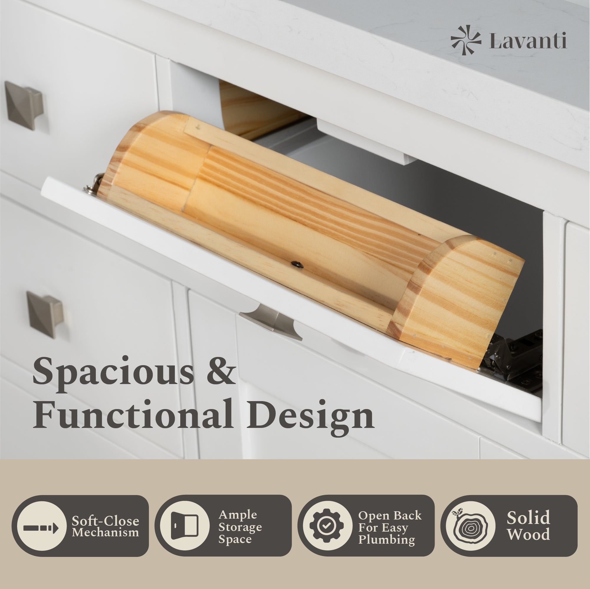 Lavanti Oakford - White 42"