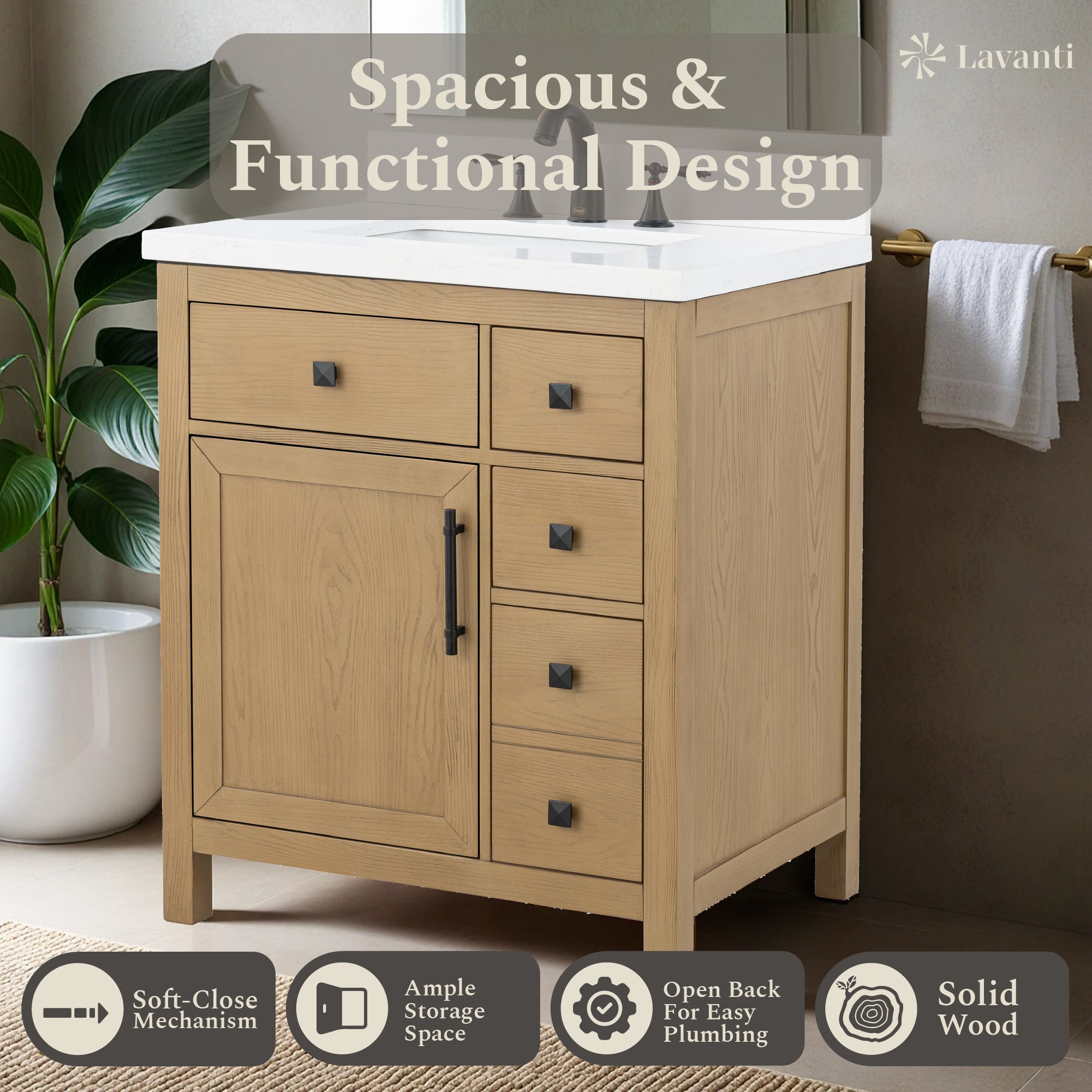 Lavanti Oakford - Oak 30"