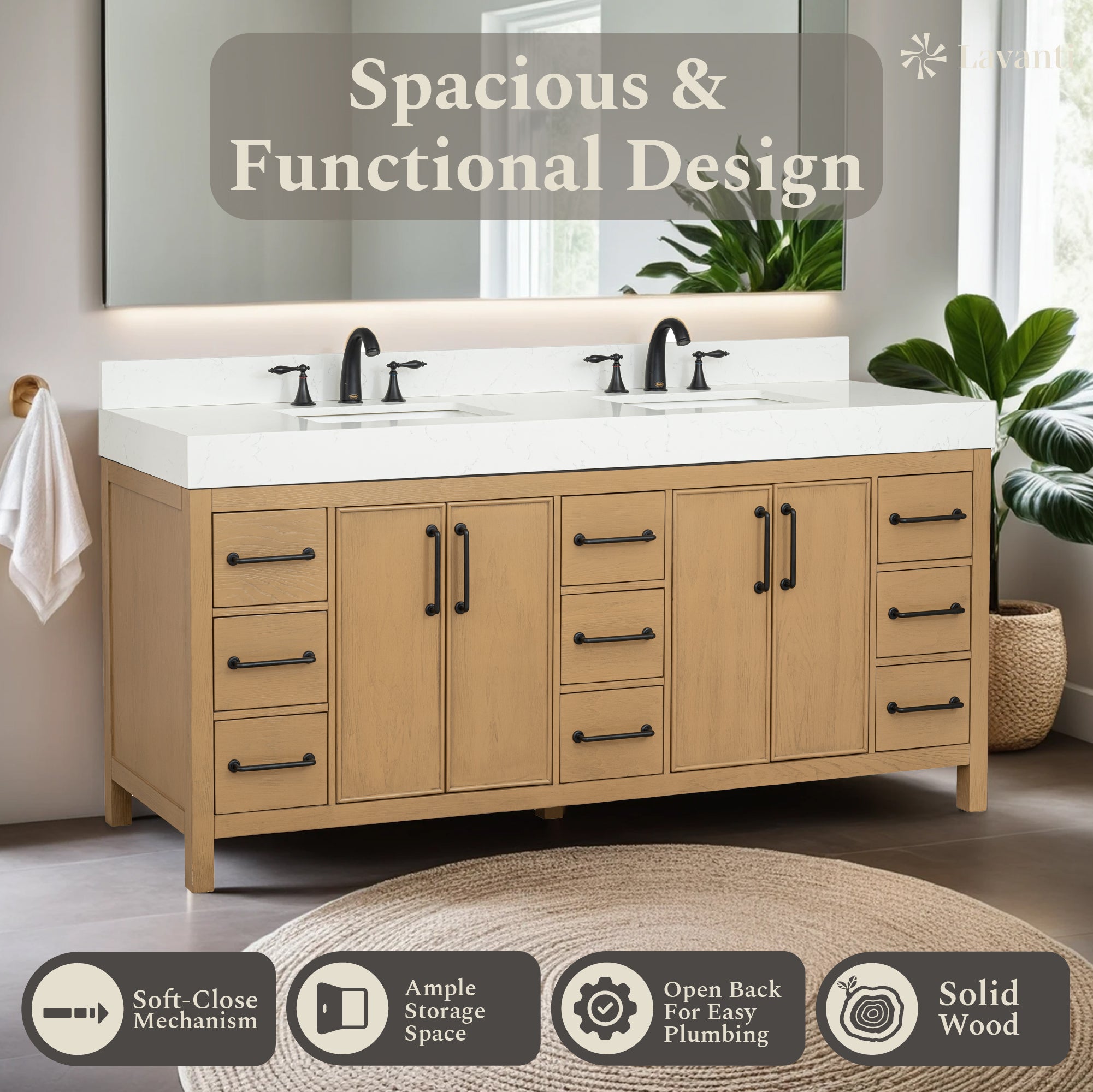 Lavanti Valvet - Oak 72"