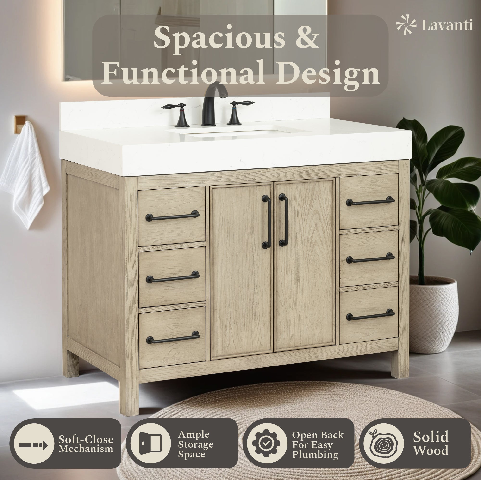 Lavanti Valvet - Firwood Gray 42"