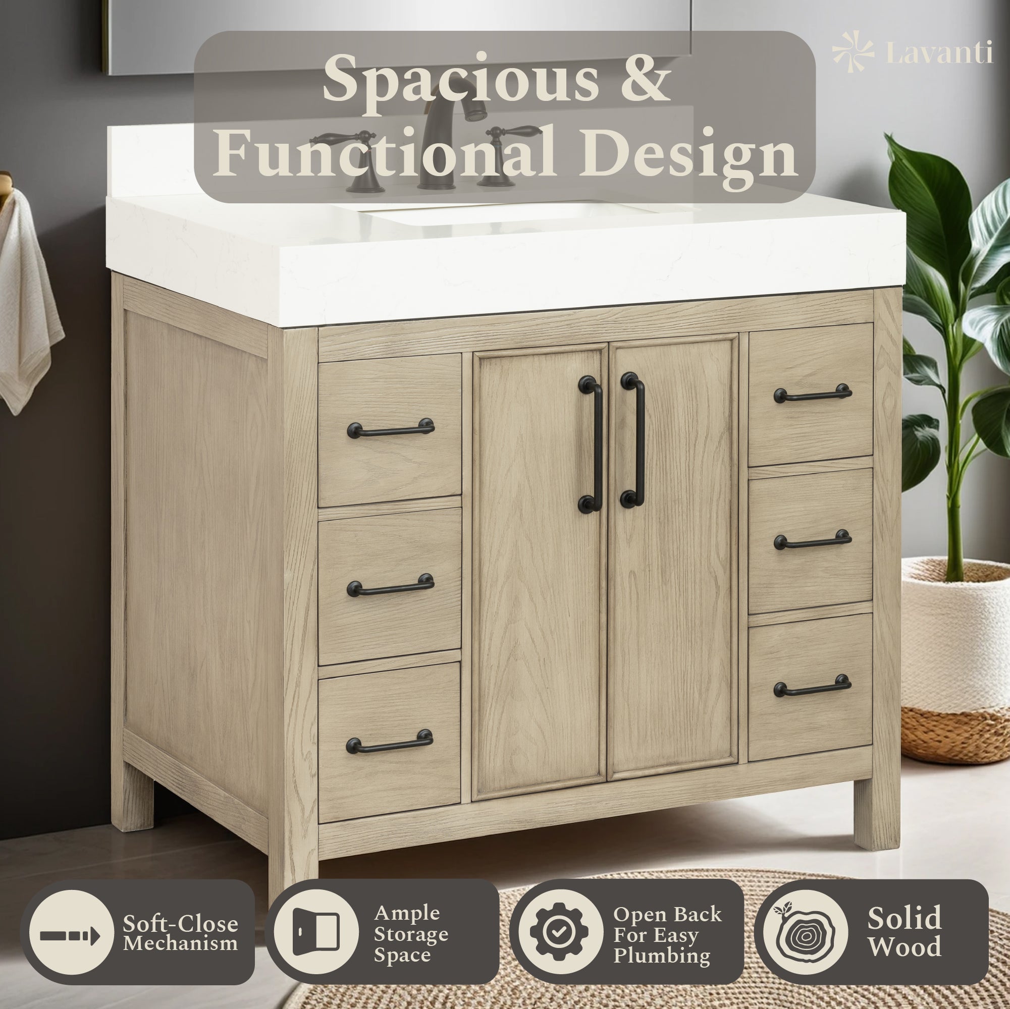 Lavanti Valvet - Firwood Gray 36"