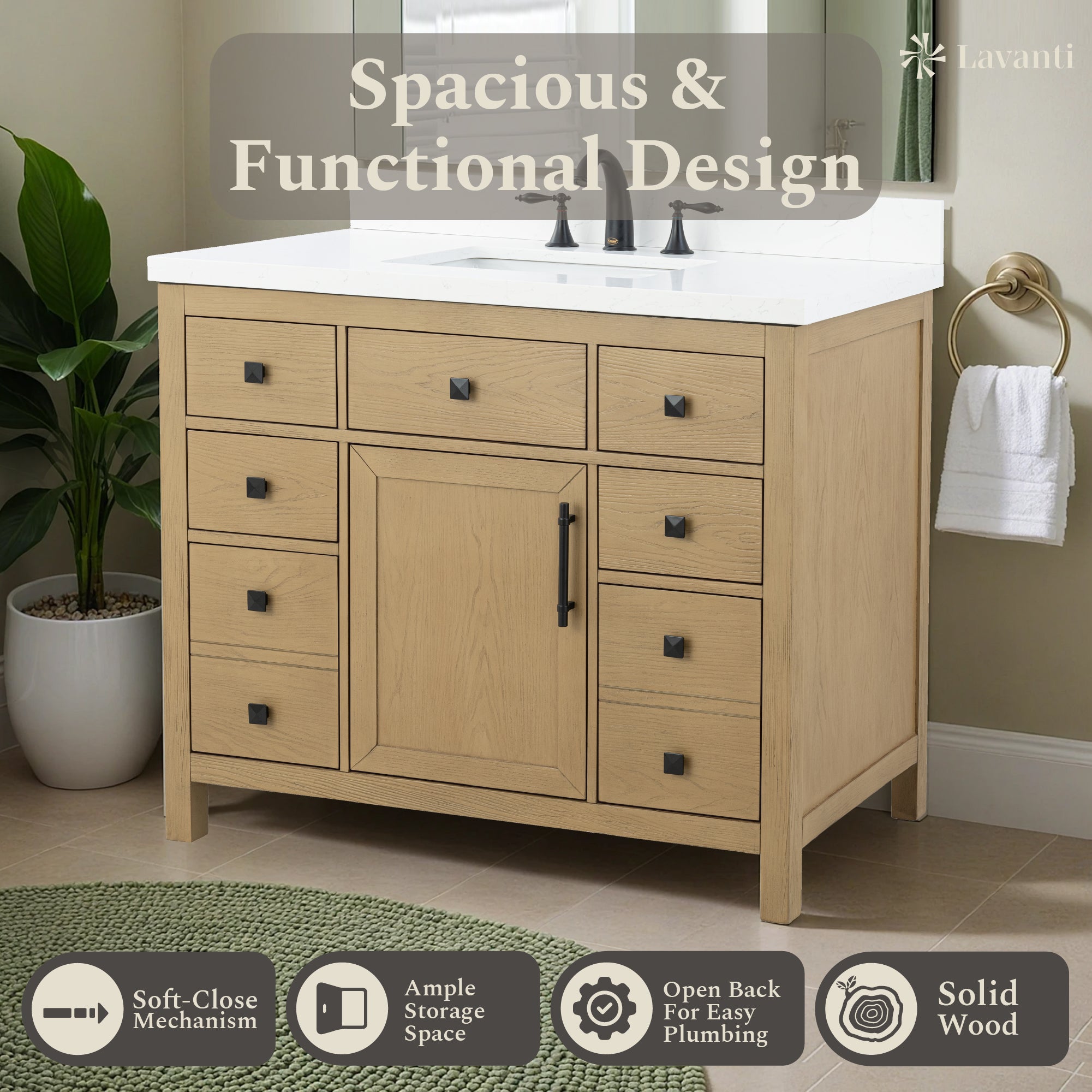 Lavanti Oakford - Oak 48"