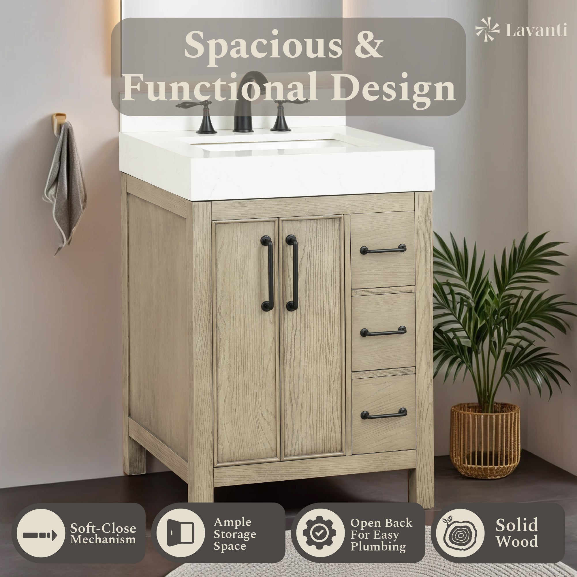 Lavanti Valvet - Firwood Gray 24"