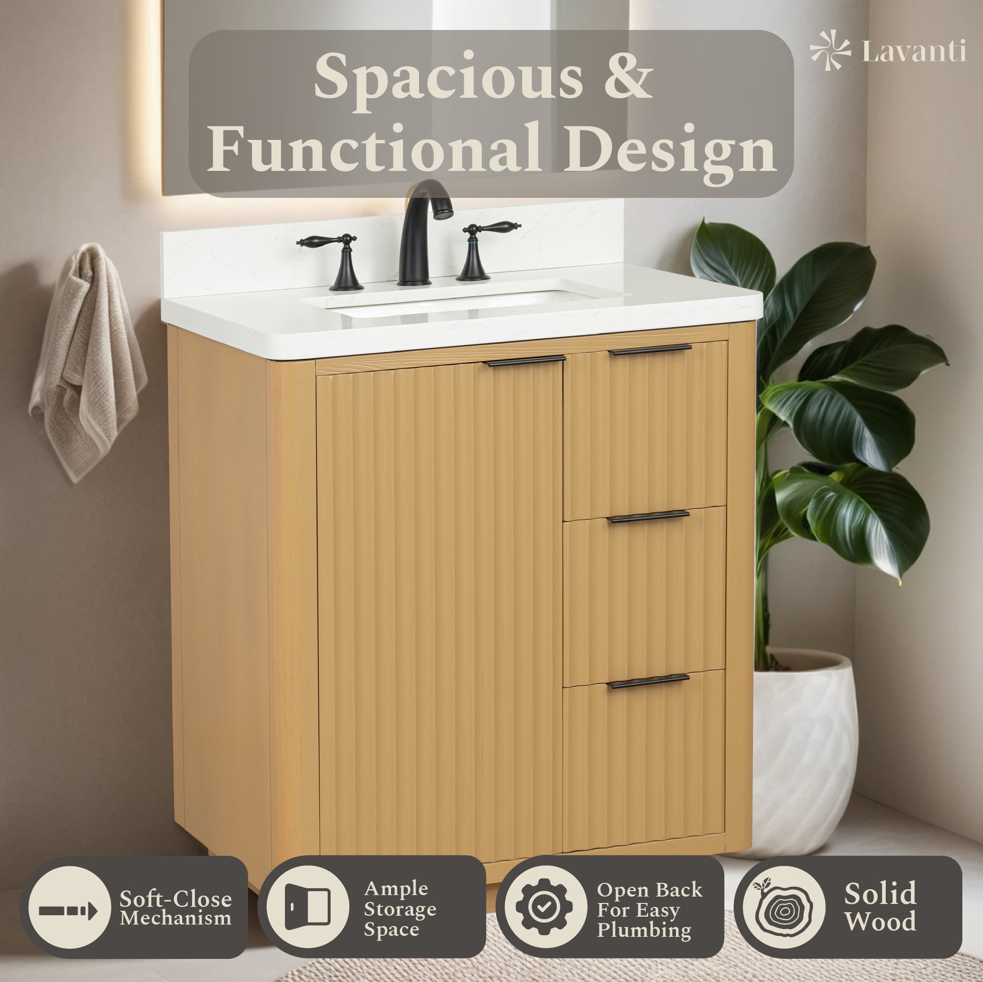 Lavanti Wooderna - Oak 30"