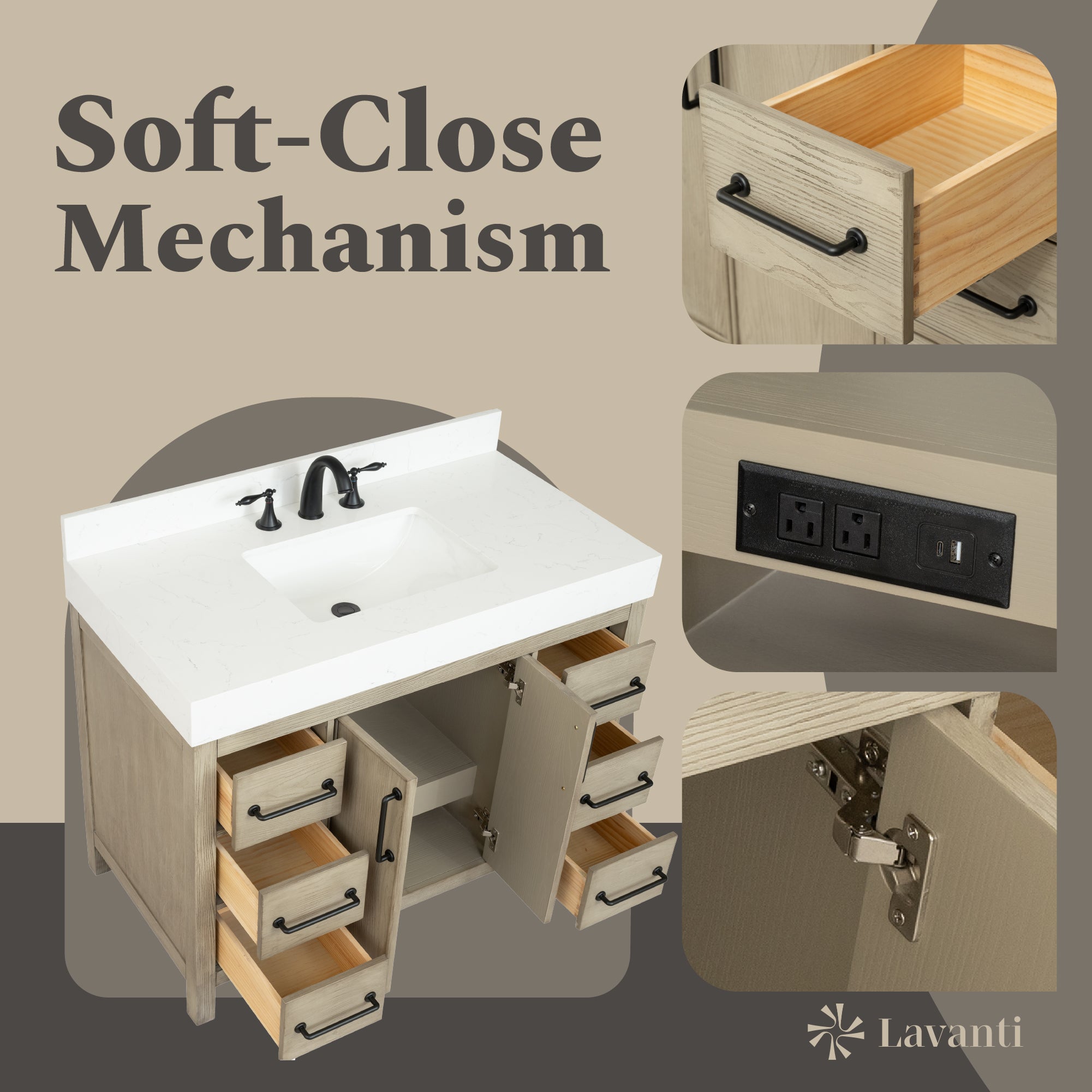 Lavanti Valvet - Firwood Gray 42"