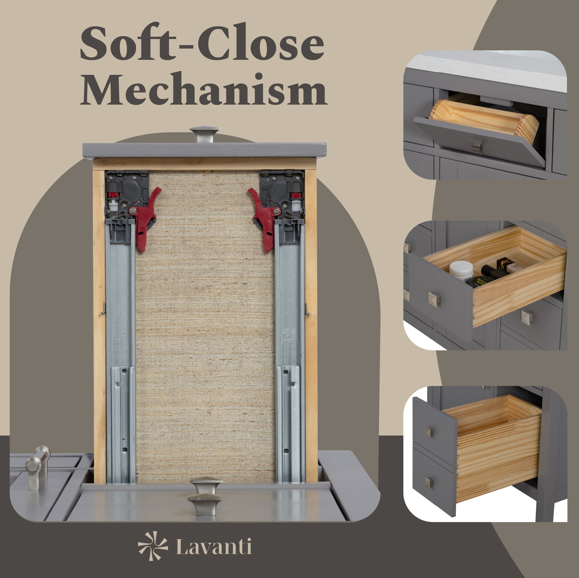 Lavanti Oakford - Gray 36"