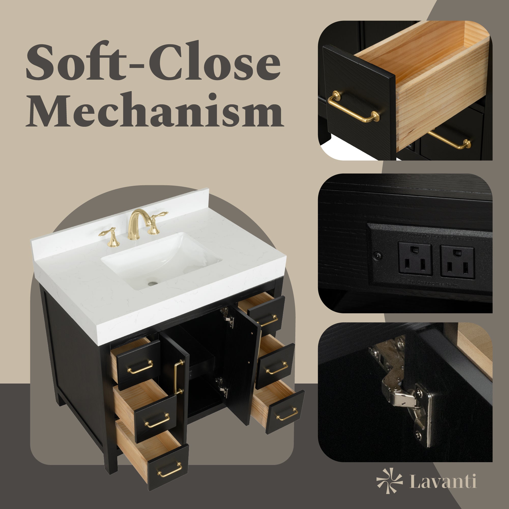 Lavanti Valvet - Firwood Black 36"