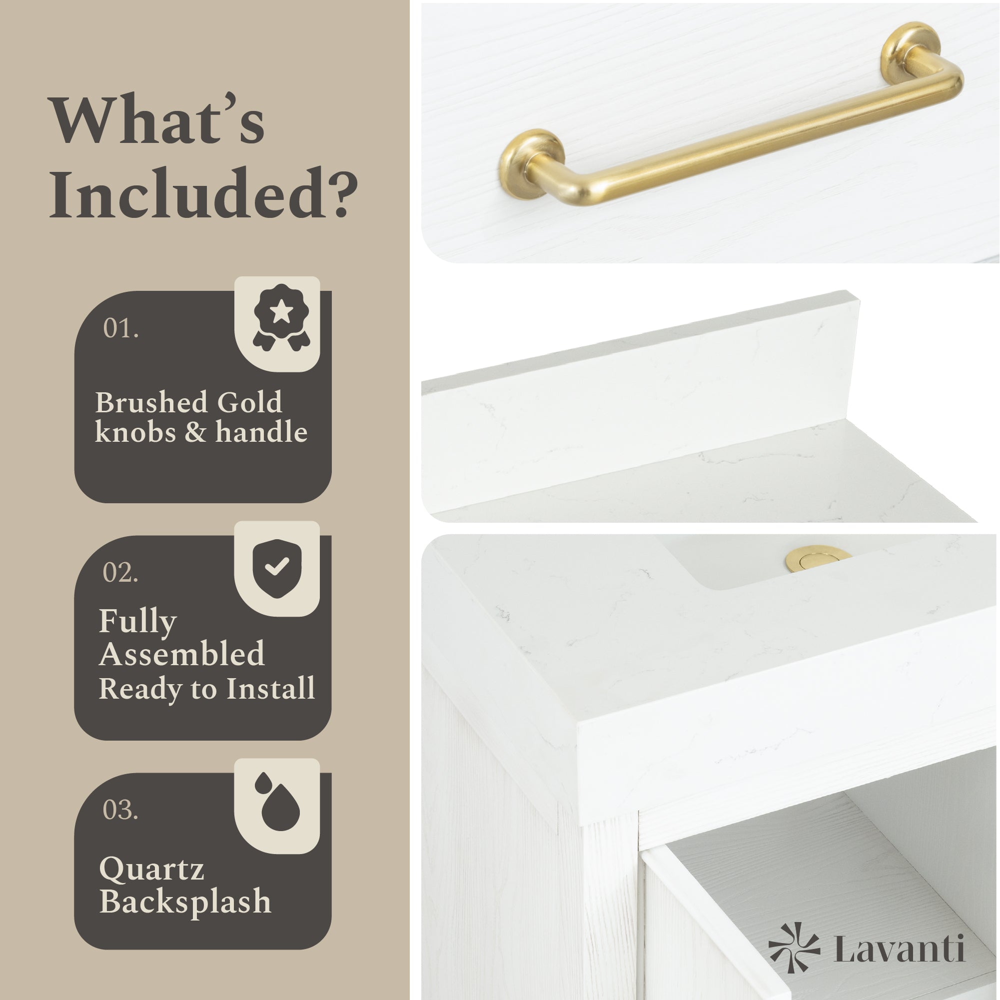 Lavanti Valvet - Firwood White 30"