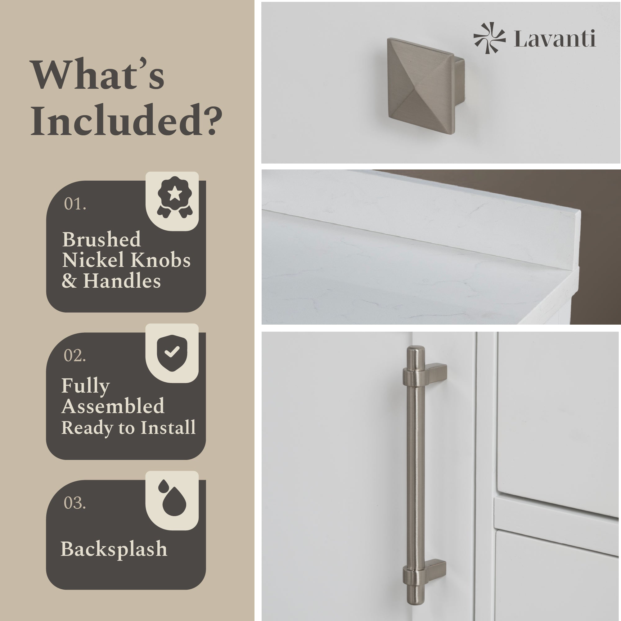 Lavanti Oakford - White 42"