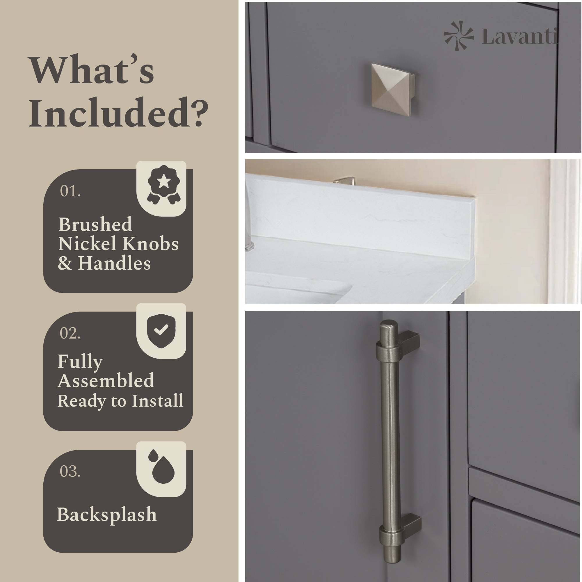 Lavanti Oakford - Gray 24"