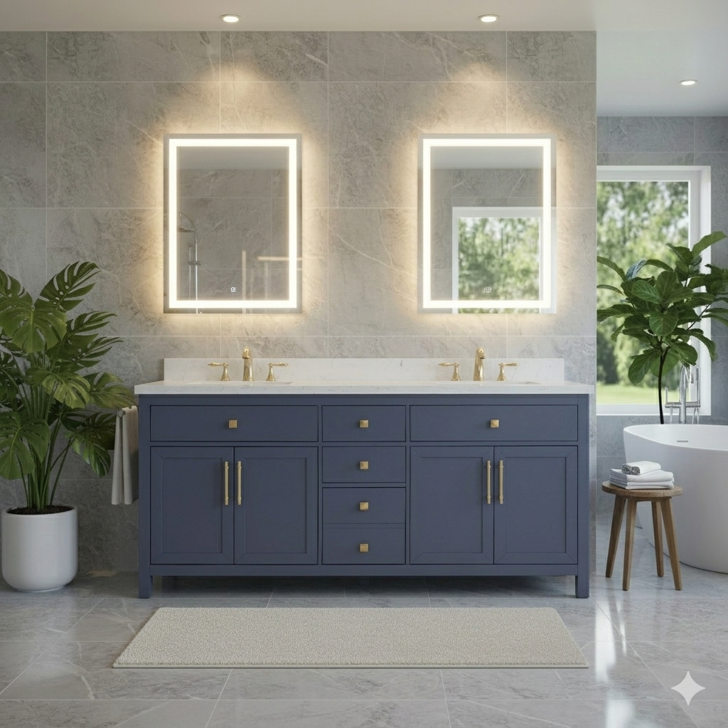 Lavanti Oakford - Navy Blue 72"