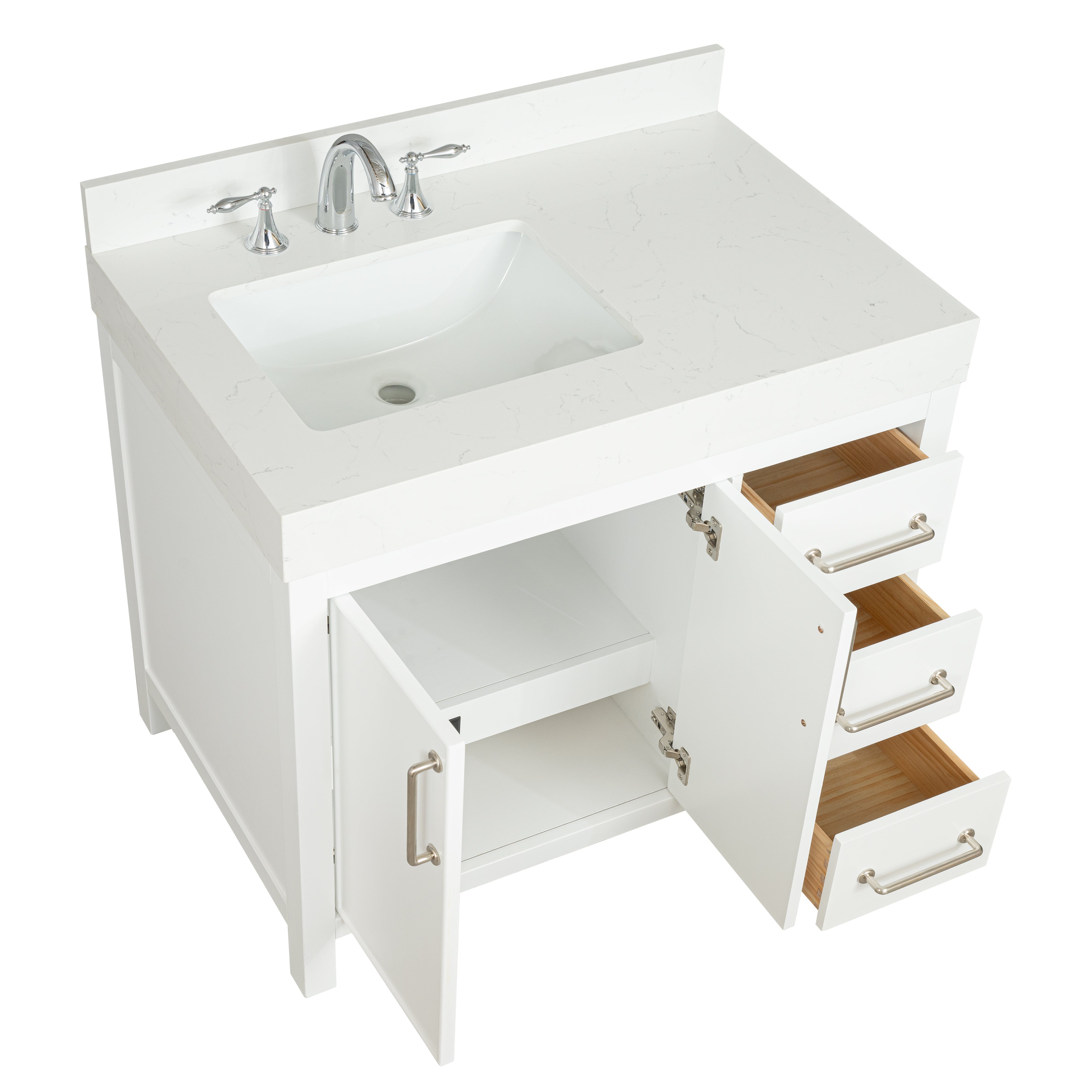 Lavanti Valvet - White 36" Left Sink