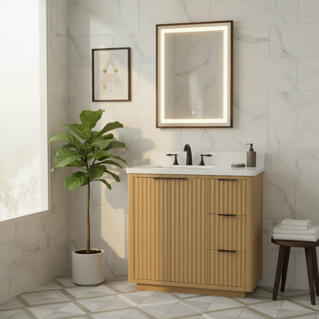 Lavanti Wooderna - Oak 36" Left Sink