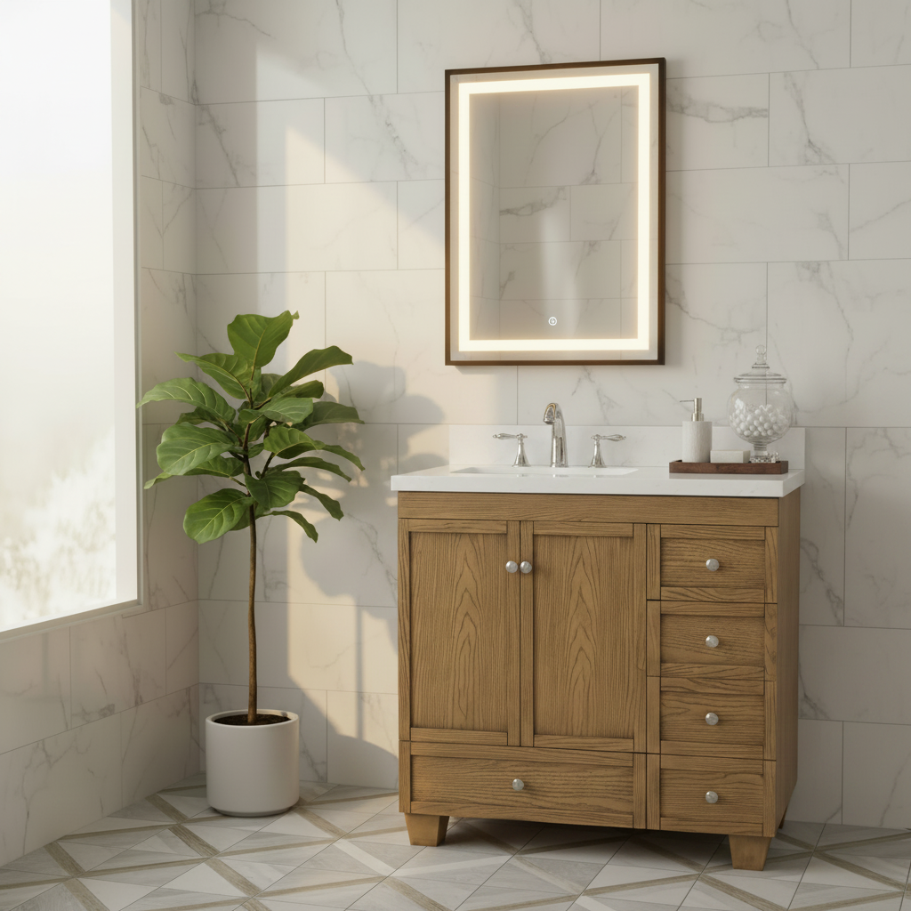 Lavanti Depos - Gray Oak 36" Left Sink