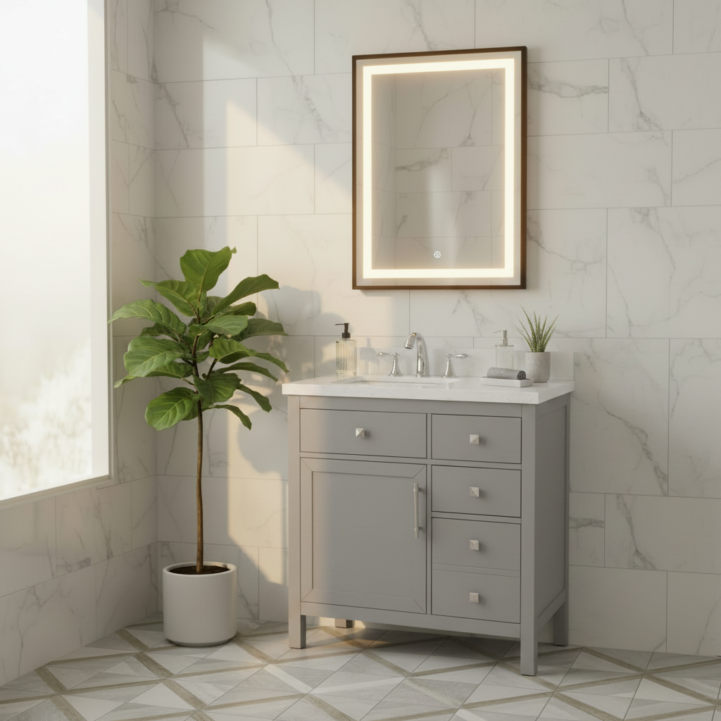 Lavanti Oakford - Gray 36"x18" Left Sink