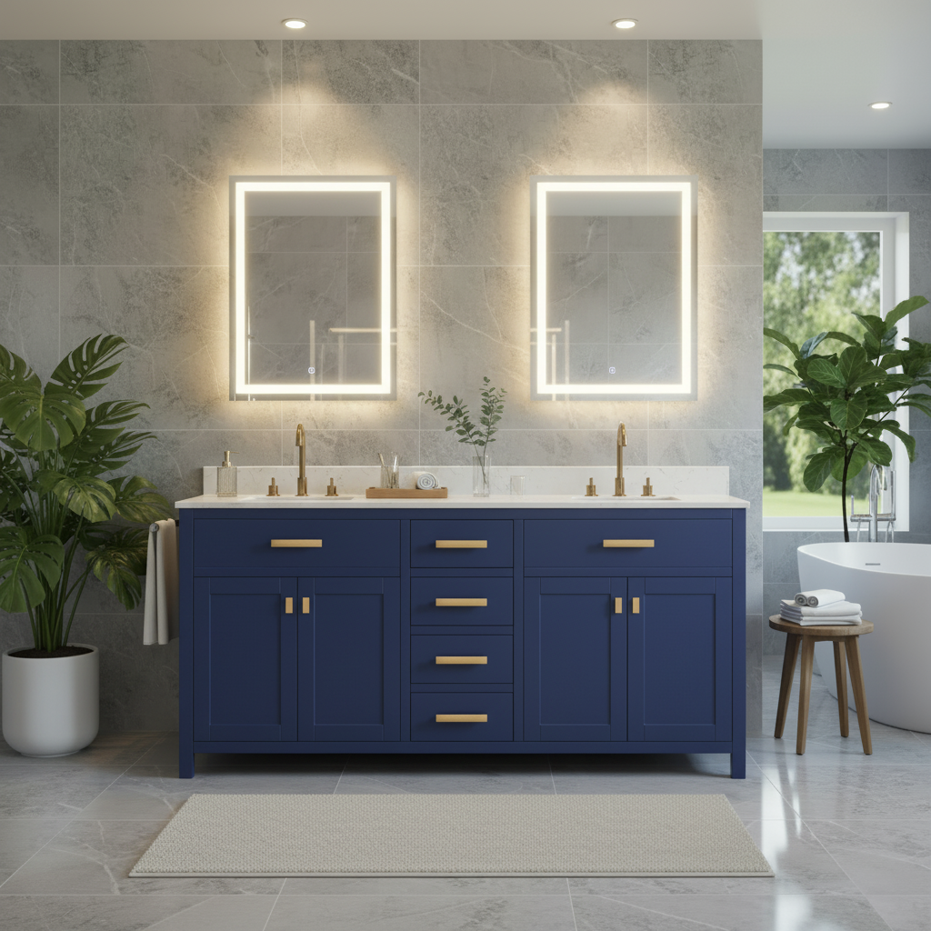 Lavanti Golden - Navy Blue 72"