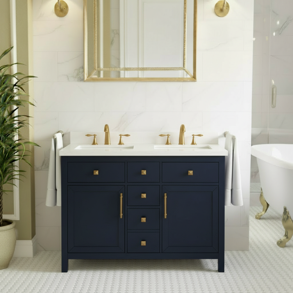 Lavanti Oakford - Navy Blue 48"  Double Sink