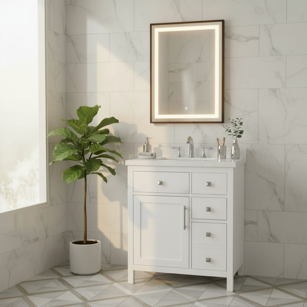 Lavanti Oakford - White 30"