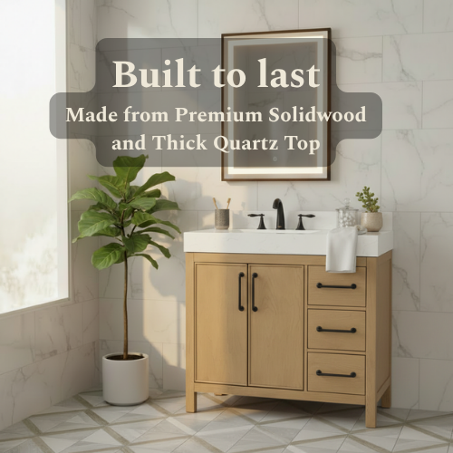 Lavanti Valvet - Oak 36" Left Sink